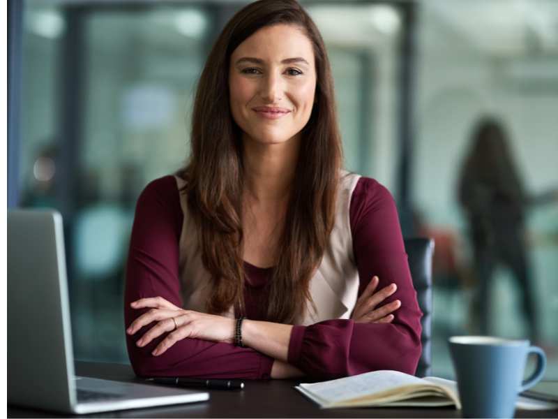 woman-with-her-study-materials-developing-herself-as-self-care-practices