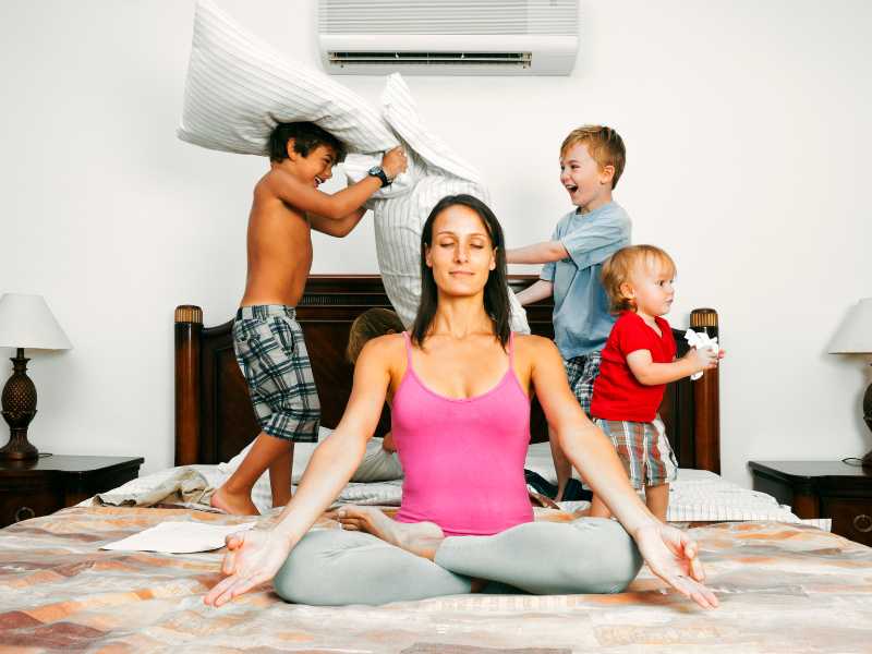 a-woman-trying-to-visualize-how-to-calm-kids-without yelling