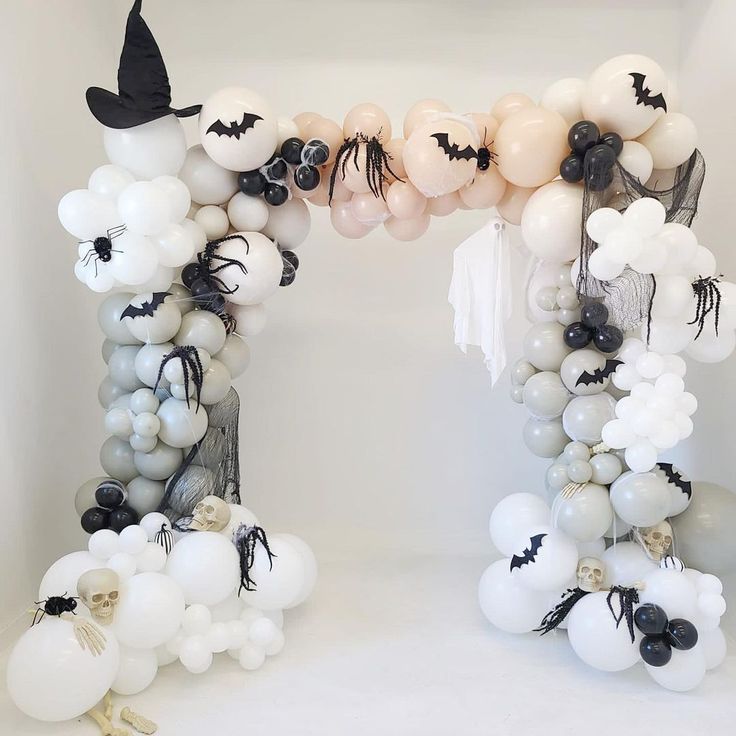 These-ghostly-balloons-are-a-good-tool-for-a-creative-Halloween-gender-reveal-for-2024