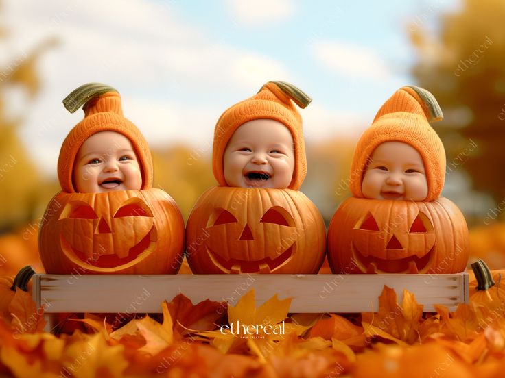 beautiful-theme-setting-for-adorable-baby-first-Halloween-costume-idea