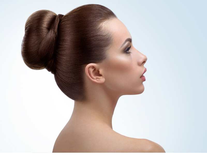 woman-with-a-beautiful-elegant-bun-hairstyle