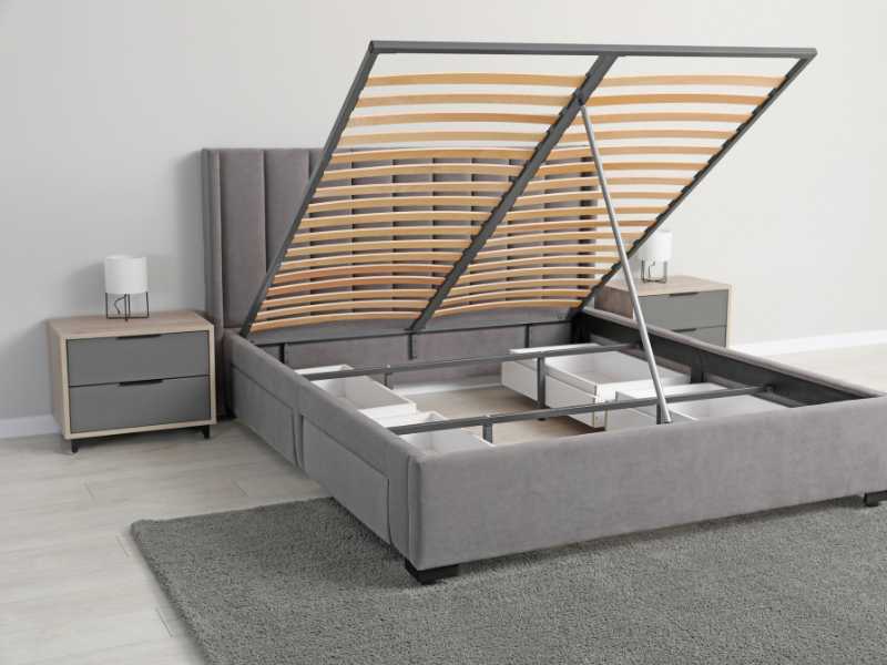 comfortable-grey-bed-with-storage-space