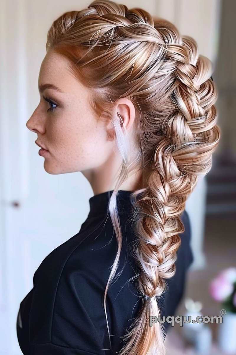 young-white-woman-with-fish-tail-braid-this-is-a-good-Xmas-hairstyle