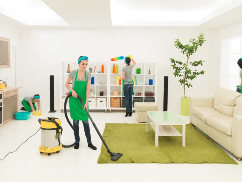 woman-with-green-cleaning-to-maintaining-a-well-organized-home