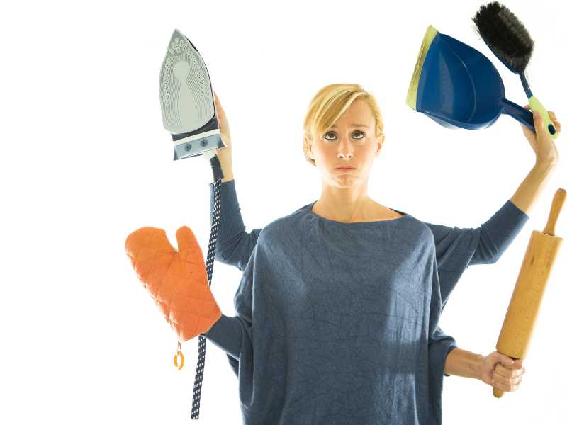 young-woman-with-different-cleaning-equipment