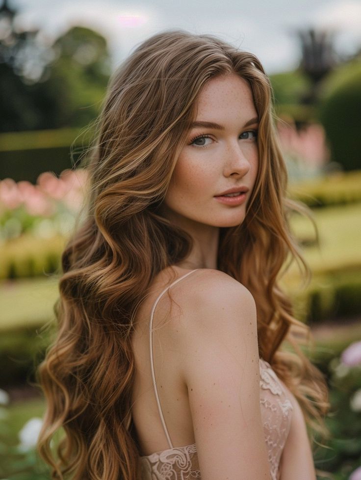 woman-with-a-beautiful-loose-beach-waves-Xmas-hairstyle-ever