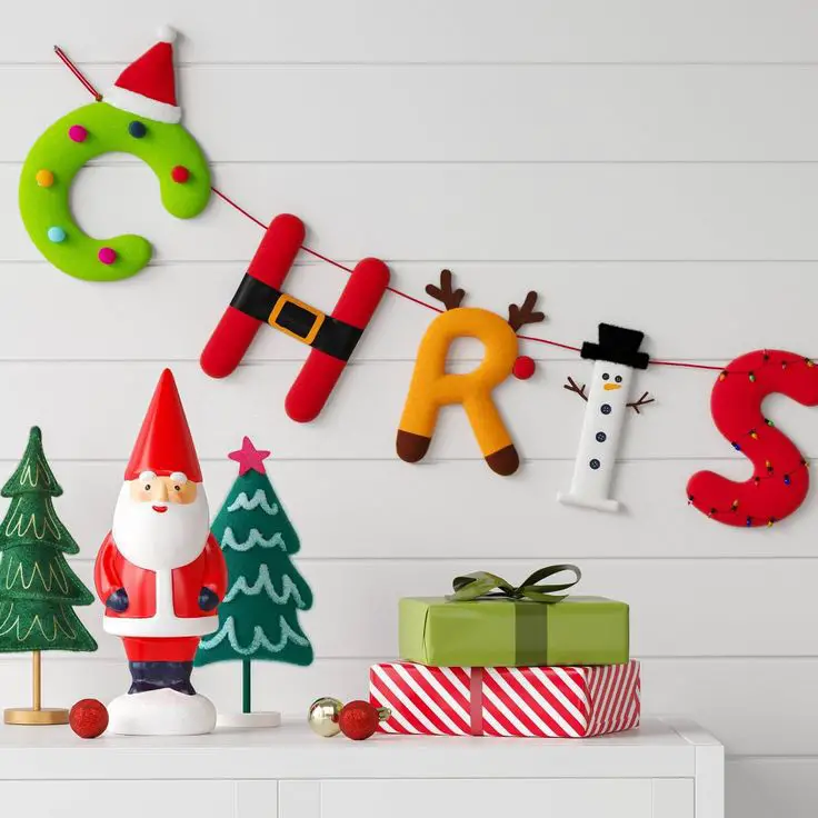 colorful-fabric-Christmas-garland