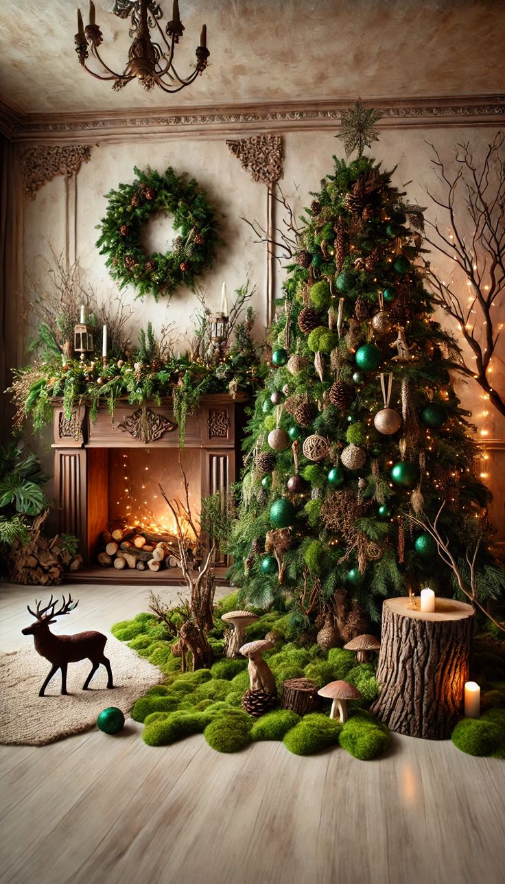 an-enchanted-forest-green-Christmas-tree