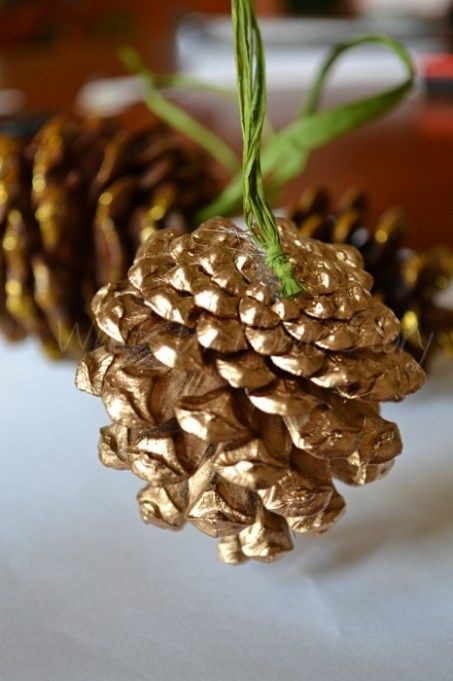 a-gold-pinecone-with-green-handle