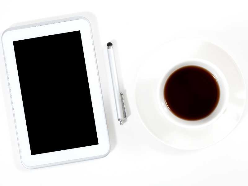 a-black-and-white-e-reader-on-a-white-background