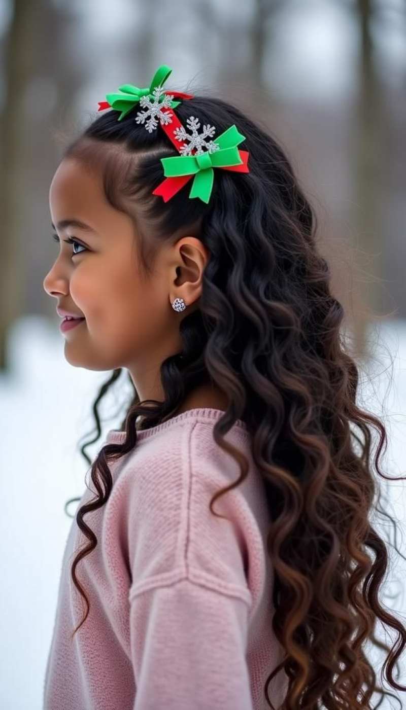 girl-with-loos-braid-and-green-red-hair-band