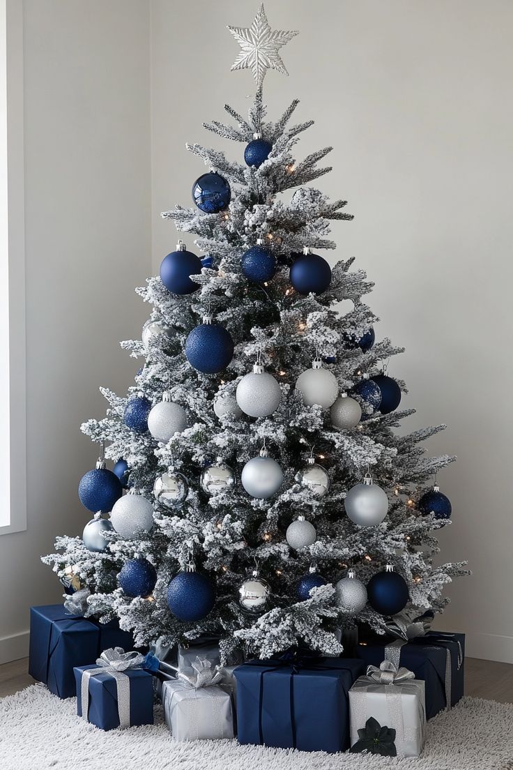 navy-blue-and-silver-Christmas-tree