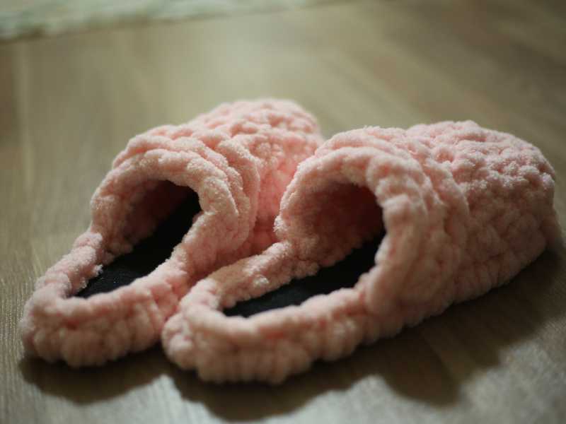 a-pink-soft-slippers