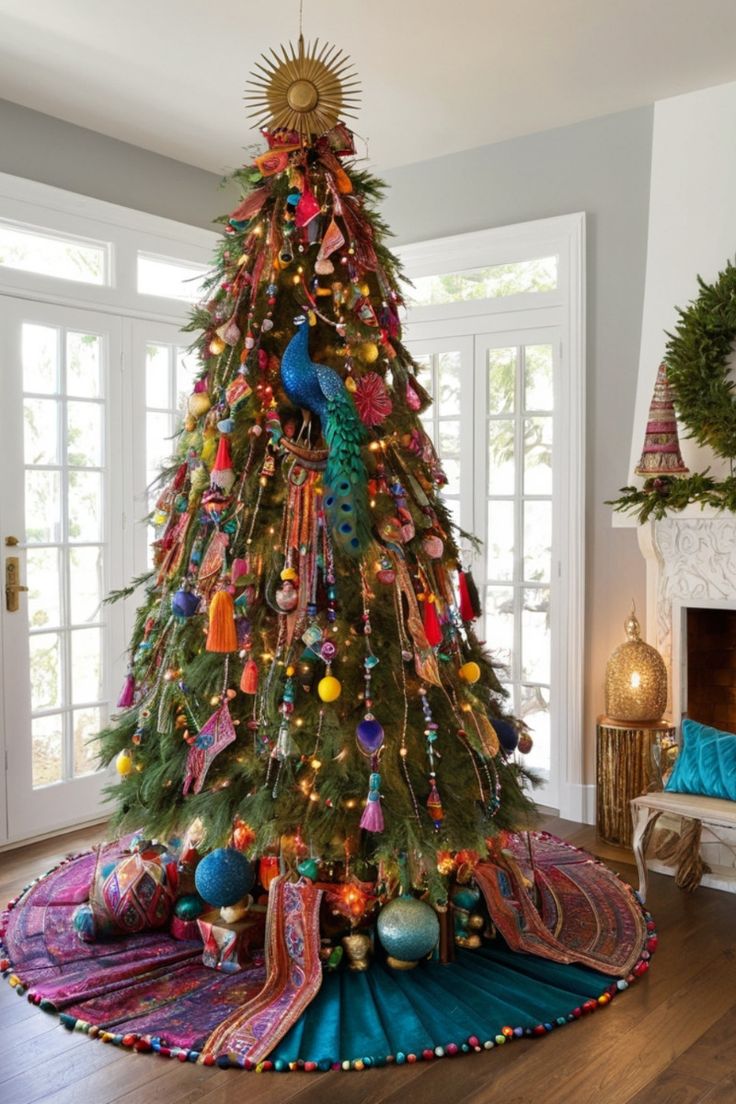 a-boho-Christmas-tree