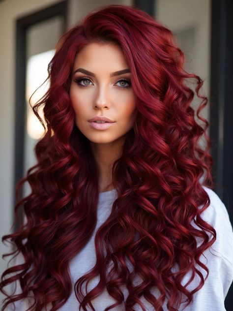 lady-on-white-top-with-cranberry-hair-color