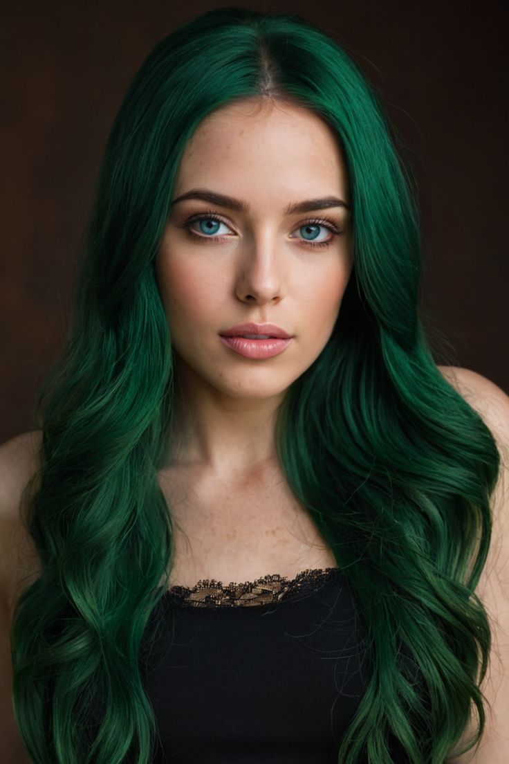 young-woman-with-ever-green-hair-color