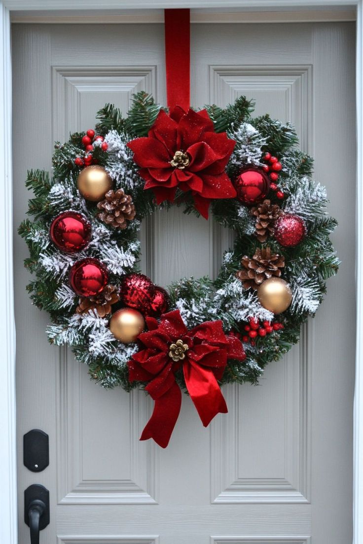 a-red-green-silver-festive-wreath