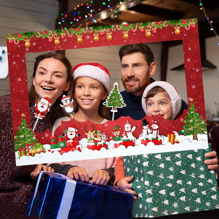 a-framed-Christmas-family-photo-for-mothers