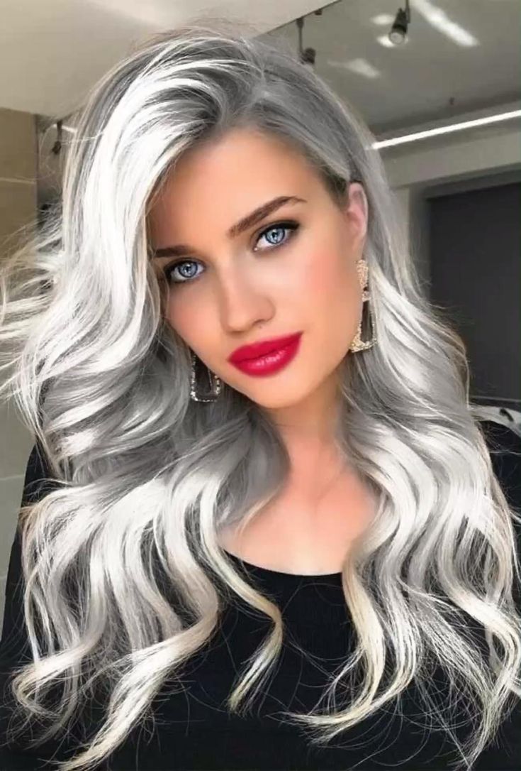 lady-on-black-with-silver-metallic-hair-color