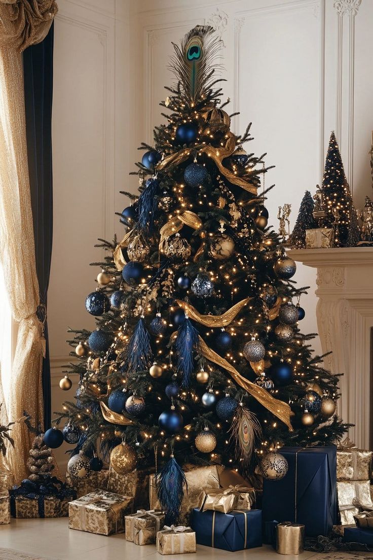 a-blue-gold-Christmas-tree