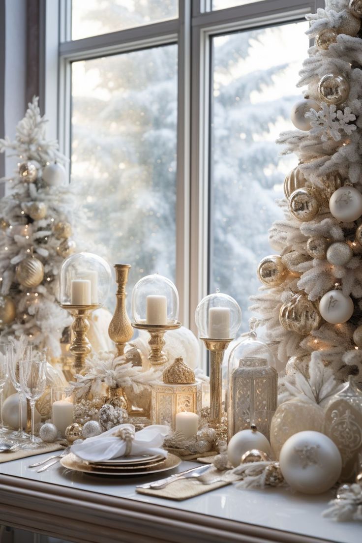 white-and-champagne-Christmas-decor