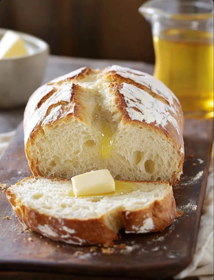 Irish-soda-bread--on-a-wooden-board-for-St-Patrick's-day-recipes