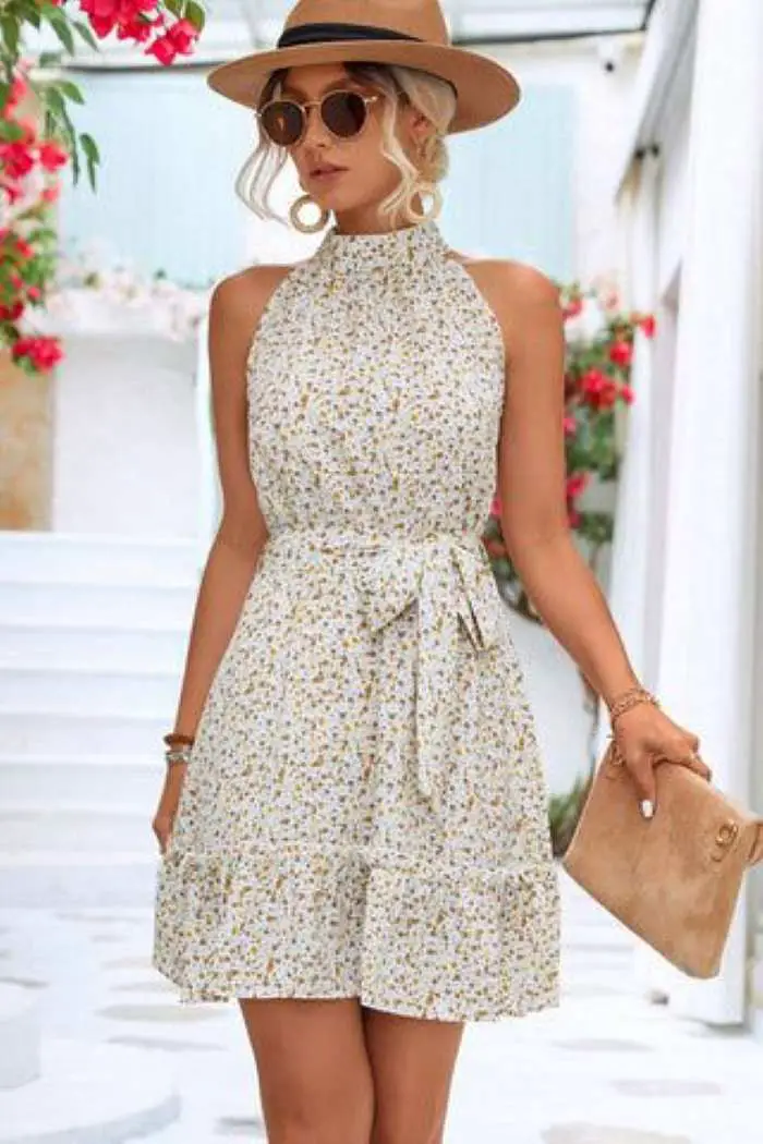 lady-on-halter-neck-mini-dress