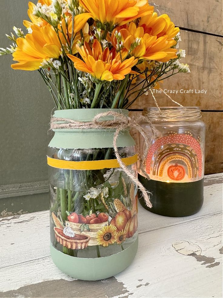 yellow-flower-in-a-mason-jar-a-DIY-Easter-decor-ideas