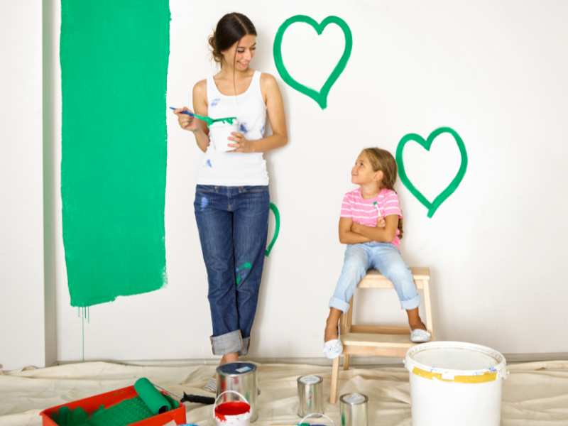 woman-painting-with-green-color-a--great-self-care-tips-for-moms