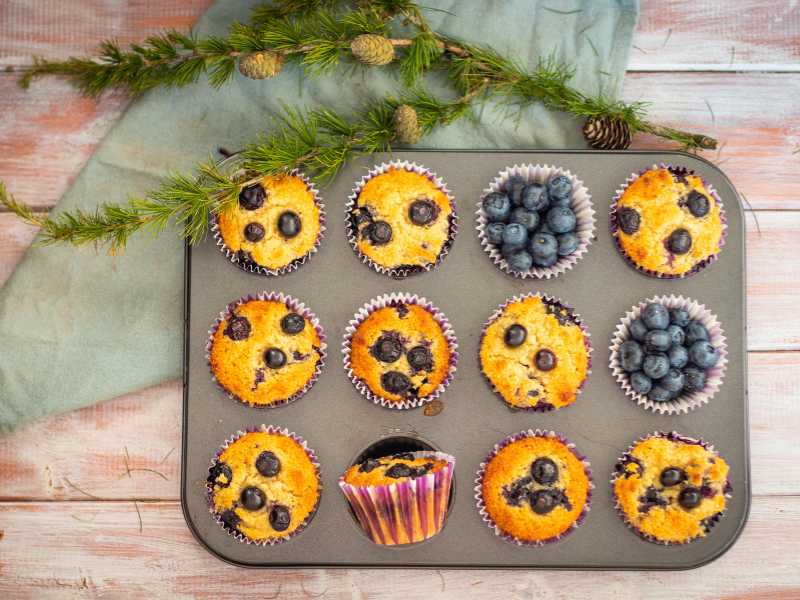 blueberry-muffins-in-a-muffin-pan-garnish-with-berries