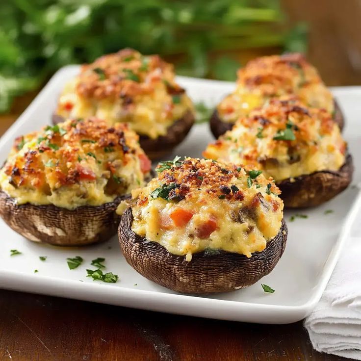 stuffed-mushroom-on-a-white-plate