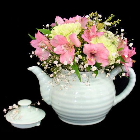 a-white-blooming-teapot-on-a-black-background