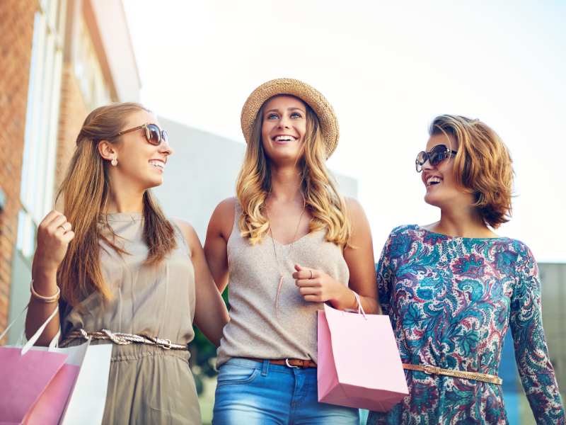 women-with-shopping-bags-on-a-mother's-day-outing