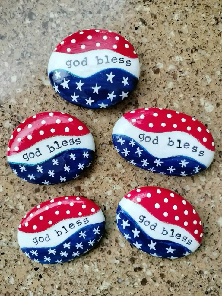 painted-rock-4th-of-july-patriotic-home-decor-ideasa