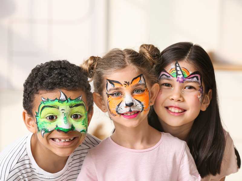 three-kids-with-animal-face-painting