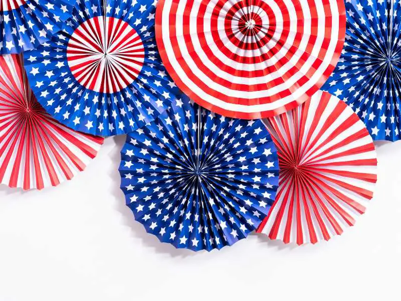 red-white-and-blue-paper-fan-decoration