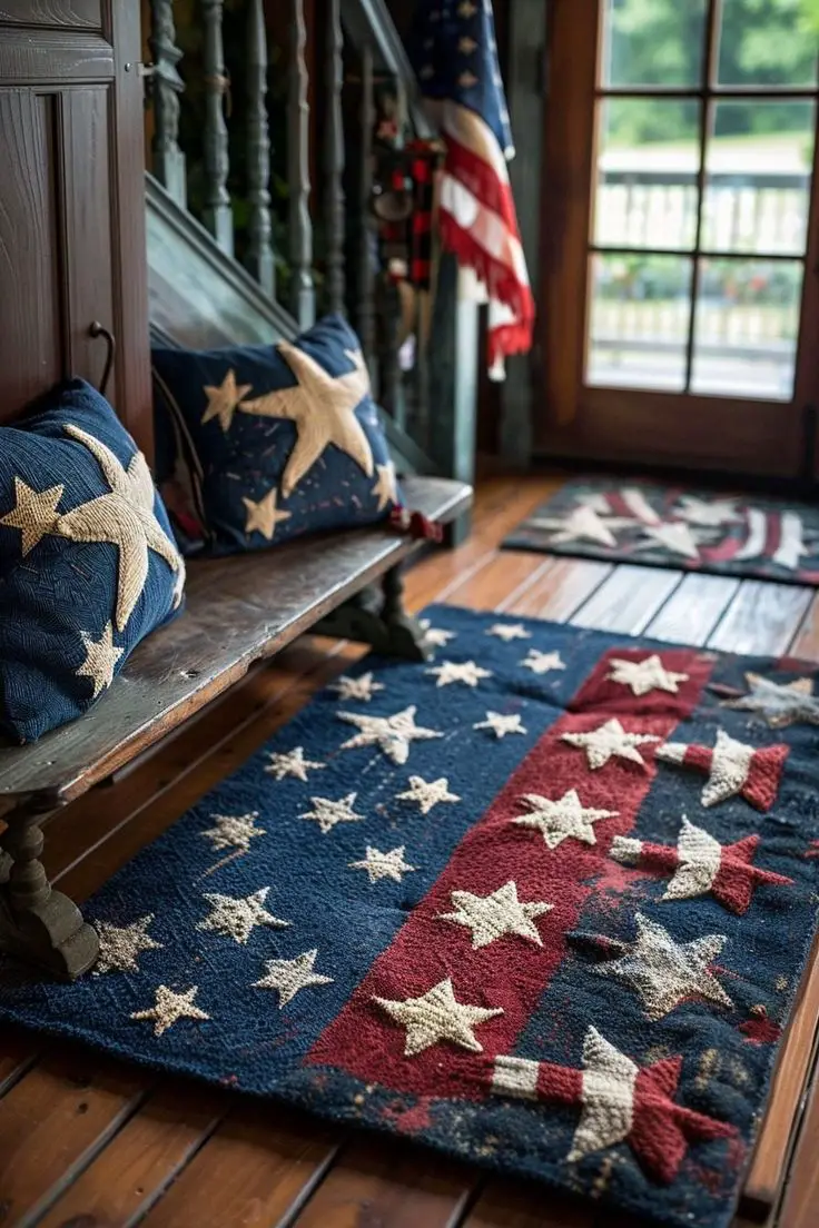 star-pattern-rug-red-white-and-blue-decoration