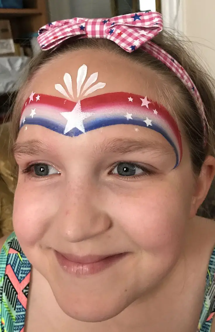 bandana-face-paint-with-uas-flag-4th-of-july-face-paint-ideas