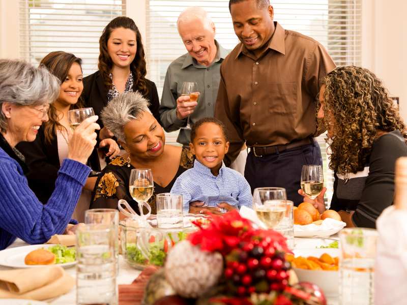 family-on-a-table-for-mother's-day-schedule-that-works-for-everyone