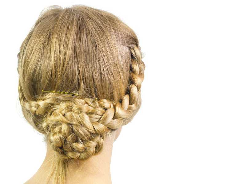fishtail-braid-bun-to-achieve-quick-updos-for-quick-hair-in-summer