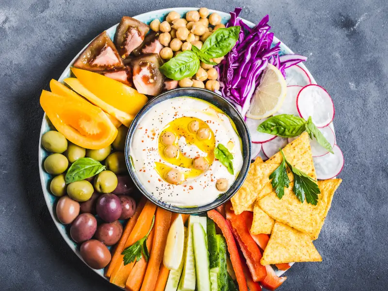 a-plate-of-hummus-veggies-ways-on-how-to-make-easy-toddler-meal