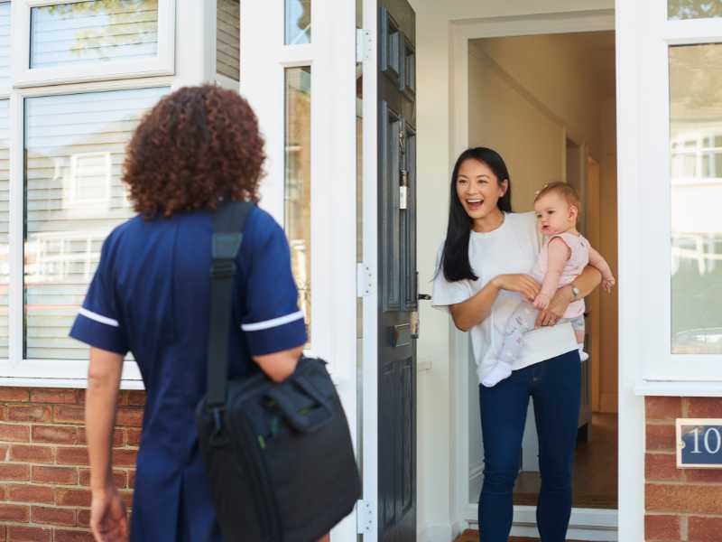 visitor-coming-to-the-house-to-survive-summer-vacation-with-new-born