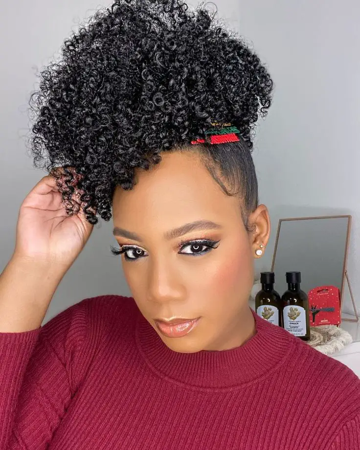 pineapple-updo-hair