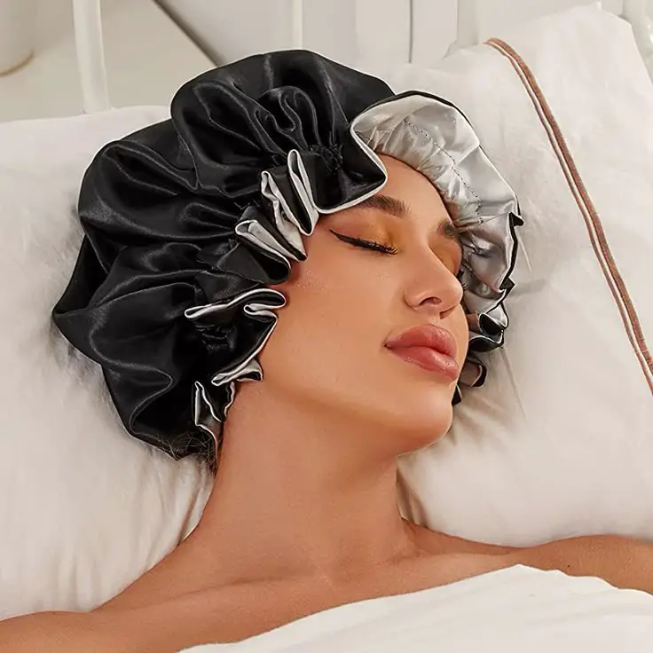 woman-sleeping-with-a-black-silk-hair-bonnet