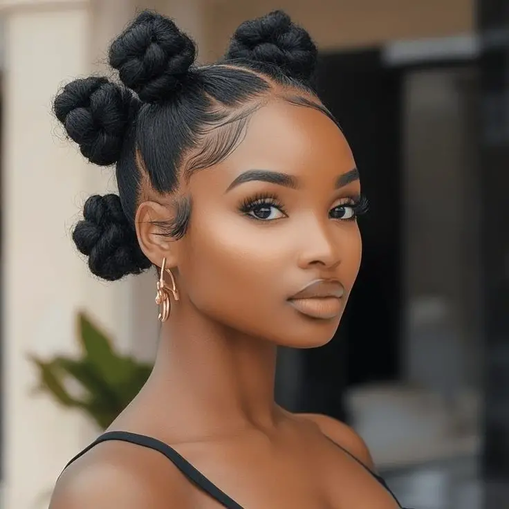 bantu-knot-stunning-wedding-hairstyle-for-natural-hair