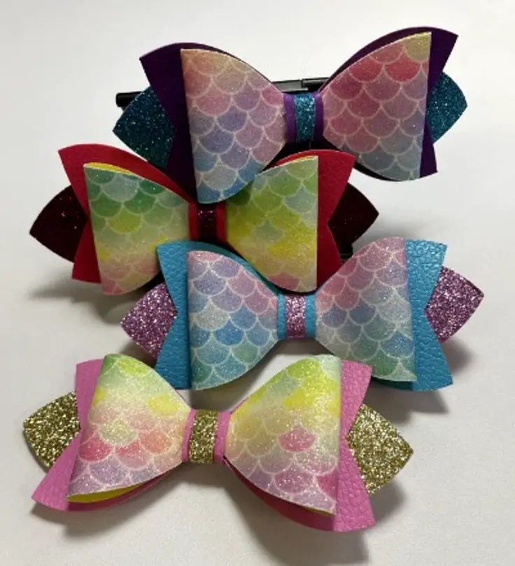 muilti-color-leather-bow-achieve-adorable-baby-hairstyle-