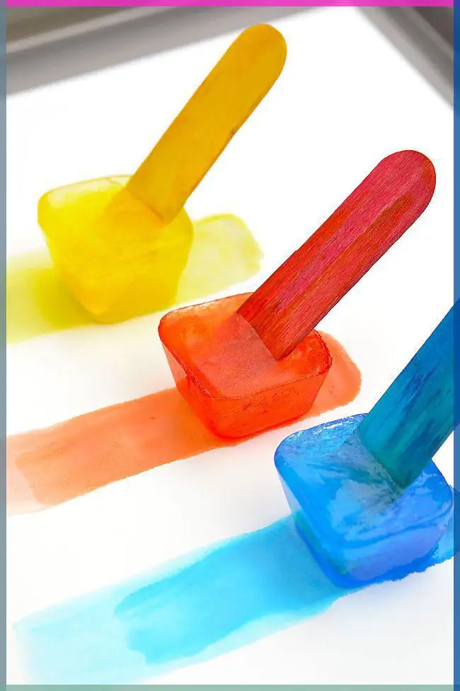 red-yellow-and-blue-ice-cube-painting-toddler-crafts-to-do-at-home