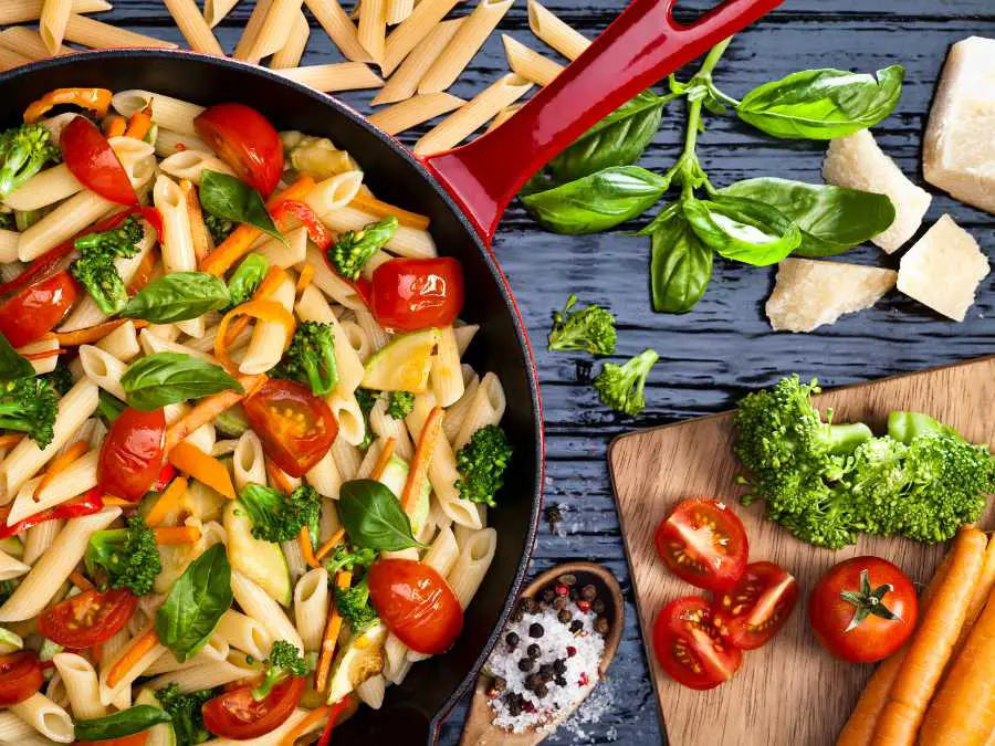 pasta-primavera-baked