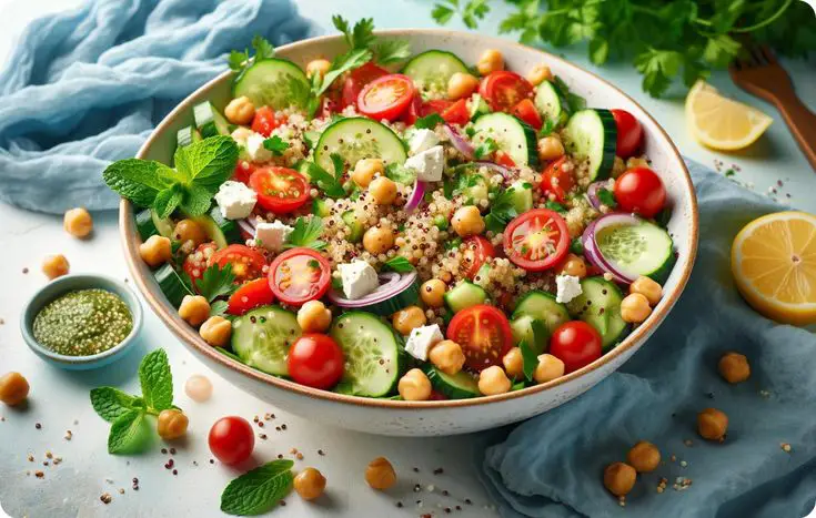 chickpea-salad-garnish-with-lemon