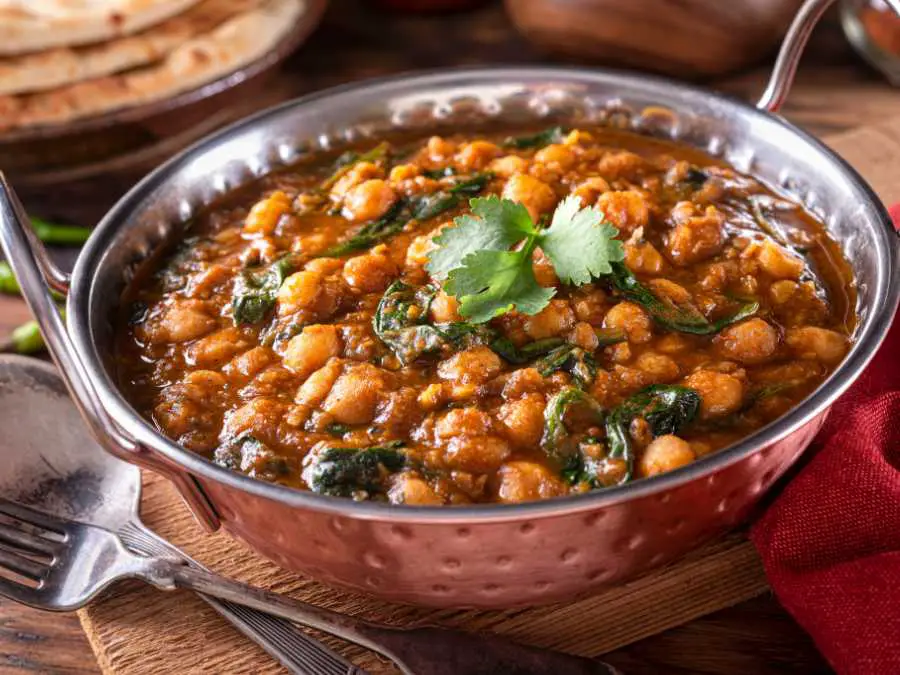 chickpeas-spinach-curry